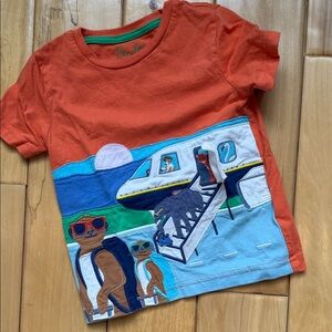 Mini Boden Airplane Tee w/Flap - Sz. 3-4